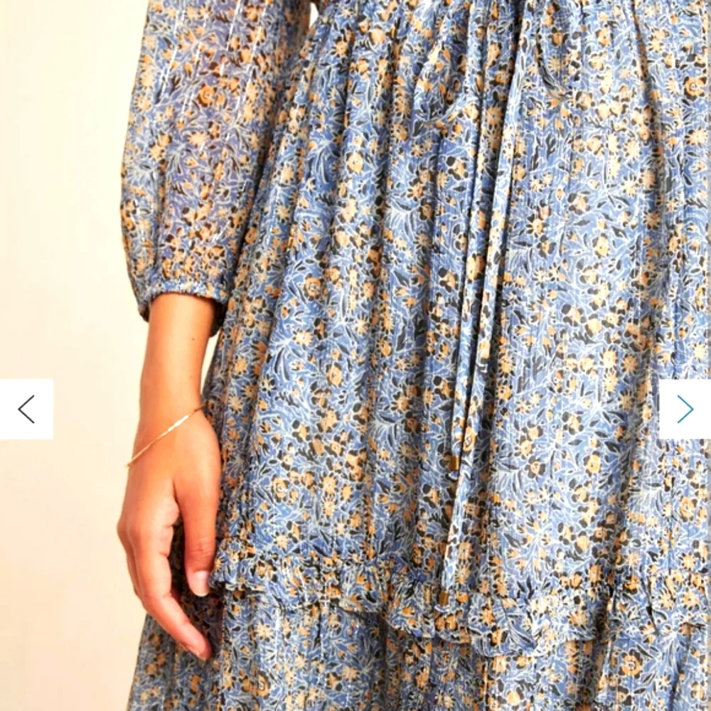 Anthropologe Dress Size 6 Peasant Off the Shoulder Midi Dress NWOT - Picture 12 of 12